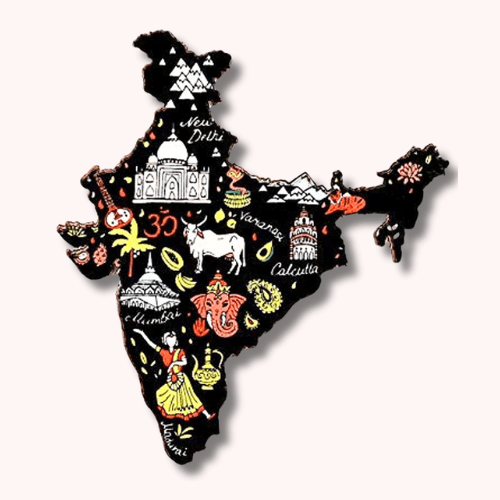 Souvenir Wooden Fridge Magnet (Black)