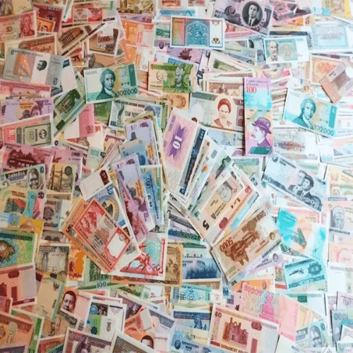 10 Different Foreign Notes Rare Collection, UNC (Multicolor)