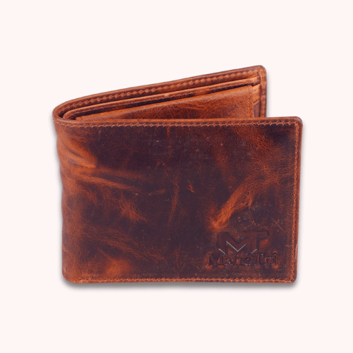 Bi-Fold Dark Brown Leather Wallet